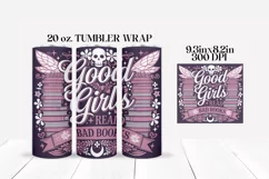Good Girls Read Bad Books Tumbler Wrap Sublimation Product Image 2