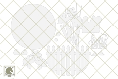 Hello Spring Flower Sign SVG | Spring Daffodil Round Sign Product Image 3