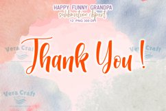Happy Funny Grandpa Sublimation Clipart PNG Product Image 8