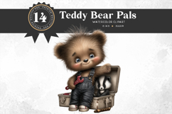 Baby Teddy Bears in Jobs Clipart PNG Set Product Image 8