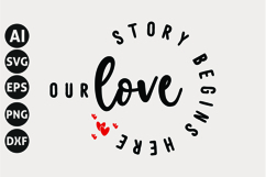 Valentine&#039;s Day SVG Bundle, True Love Svg, Love Quotes Svg Product Image 5