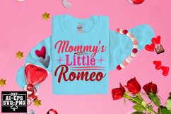 Mommy&#039;s Little Romeo Svg Cut Files Creative Art Product Image 1