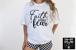 Faith Over Fear Svg Cut Files Creative Art Product Image 1