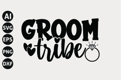 Groom Tribe Svg, Wedding Svg, Bride Svg Product Image 1
