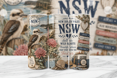 NSW Cottagecore Coastal Tumbler Wrap PNG Product Image 1
