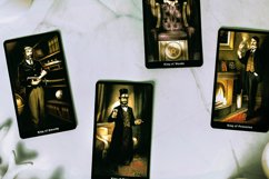 Tarot cards on fortune teller desk. Magic rituals Product Image 1