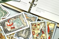 Tarot cards on fortune teller desk. Magic rituals Product Image 1