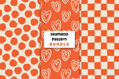 Love Pattern Valentines Digital Papers Hearts Background. Product Image 1
