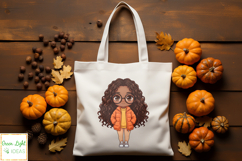 Kawaii Chibi Fall Girls Clipart, Autumn Cute Fashion Girls Product Image 7