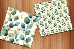 Botanical Greenery Seamless Patterns, Eucalyptus Backgrounds Product Image 7