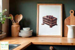 Chocolate Cakes Clipart, Chocolate Desserts Graphics Product Image 7