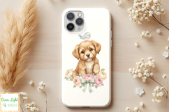 Cottage Spring Clipart, Cute Easter Graphics, Flowers PNG Product Image 7