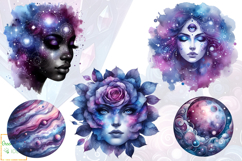 Celestial Galaxy Mystical Cosmic Clipart, Magical Graphics Product Image 7