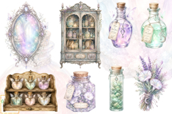 Fairy Apothecary Clipart, Magical Fairy Graphics Bundle PNG Product Image 7