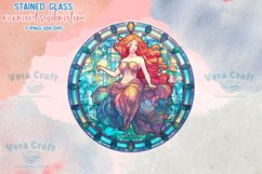 Stained Glass Mermaid Sublimation Cilpart Product Image 8