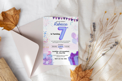 7th Birthday Invitation Template Product Image 9