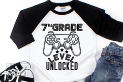 7th Grade Unlocked Level Up SVG - Back To School Gamer PNG Product Image 2
