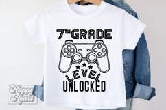 7th Grade Unlocked Level Up SVG - Back To School Gamer PNG Product Image 3