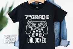 7th Grade Unlocked Level Up SVG - Back To School Gamer PNG Product Image 5