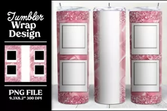 Glam Photo Sublimation Tumbler Skinny Template 20 oz Product Image 2