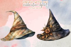 Vintage Witch Hat Sublimation Clipart Product Image 8