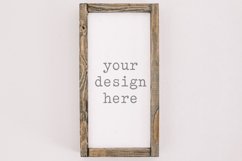 Wood Sign Mockup| Stock Photo| Flat Lay | Sublimation SVG Product Image 1