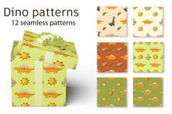 Cute funny kids dinosaurs seamless pattern. Print for cloth Product Image 1