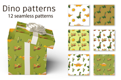 Cute funny kids dinosaur pattern. Print for cloth design Product Image 1