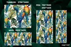 Watercolor Summer Sublimation | Tumbler Wrap | Mug | Pen Product Image 2