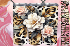 Gentle breezes 20oz tumbler wrap, Leopard Prints Product Image 1