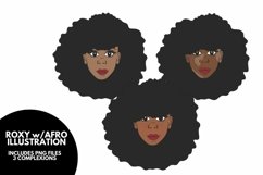 Roxy with Afro illustration Design Product Image 1