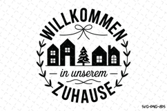 Willkommen in Unserem Zuhause Svg | Christmas Svg | Svg File Product Image 1
