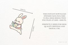 Easter Bunny Reading Stickers Product Image 3