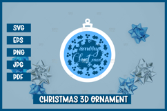 Christmas Ornament SVG,Christmas Paper cut SVG Product Image 1