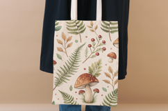 Watercolor Mushroom Seamless Patterns, Woodland Forest Product Image 8