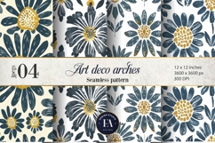 Daisy Floral Pattern | Block Print Daisy Texture Product Image 1