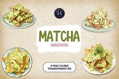 Matcha Nachos Clipart Bundle 4 PNG Product Image 1