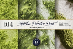 Matcha Powder Texture, Green Matcha Dust Digital Paper Product Image 1