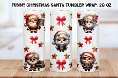 Funny christmas characters Tumbler Wraps|BUNDLE PNG. Product Image 9