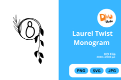 Laurel Twist Monogram Product Image 1