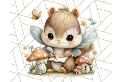 Forest Fairy Garden Creatures PNG, Whimsical Woodland Art Product Image 4