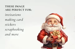 santa claus clipart, christmas santa sublimation Product Image 2