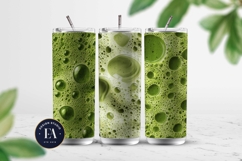 Matcha Foam Pattern, Matcha Froth Texture Digital Paper Product Image 2