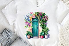 Flower Doors Watercolor PNG Clipart Product Image 3