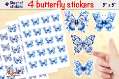 Floral butterfly stickers bundle, summer stickers, flowers Product Image 13