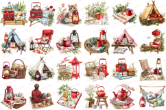 Spring Riverside Camping Clipart - Set of 51 Png Bundle Product Image 4