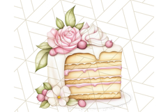 Pastel Tea Clip Art PNG with Sweets and Floral Accents Png Product Image 4