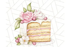 Pastel Tea Clip Art PNG with Sweets and Floral Accents Png Product Image 4