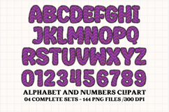 Halloween Alphabet png clipart, halloween letters doodle Product Image 2