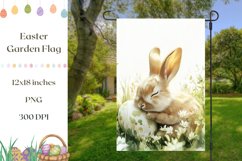 Watercolor Garden Flag Design, Welcome Garden Flag PNG Product Image 1